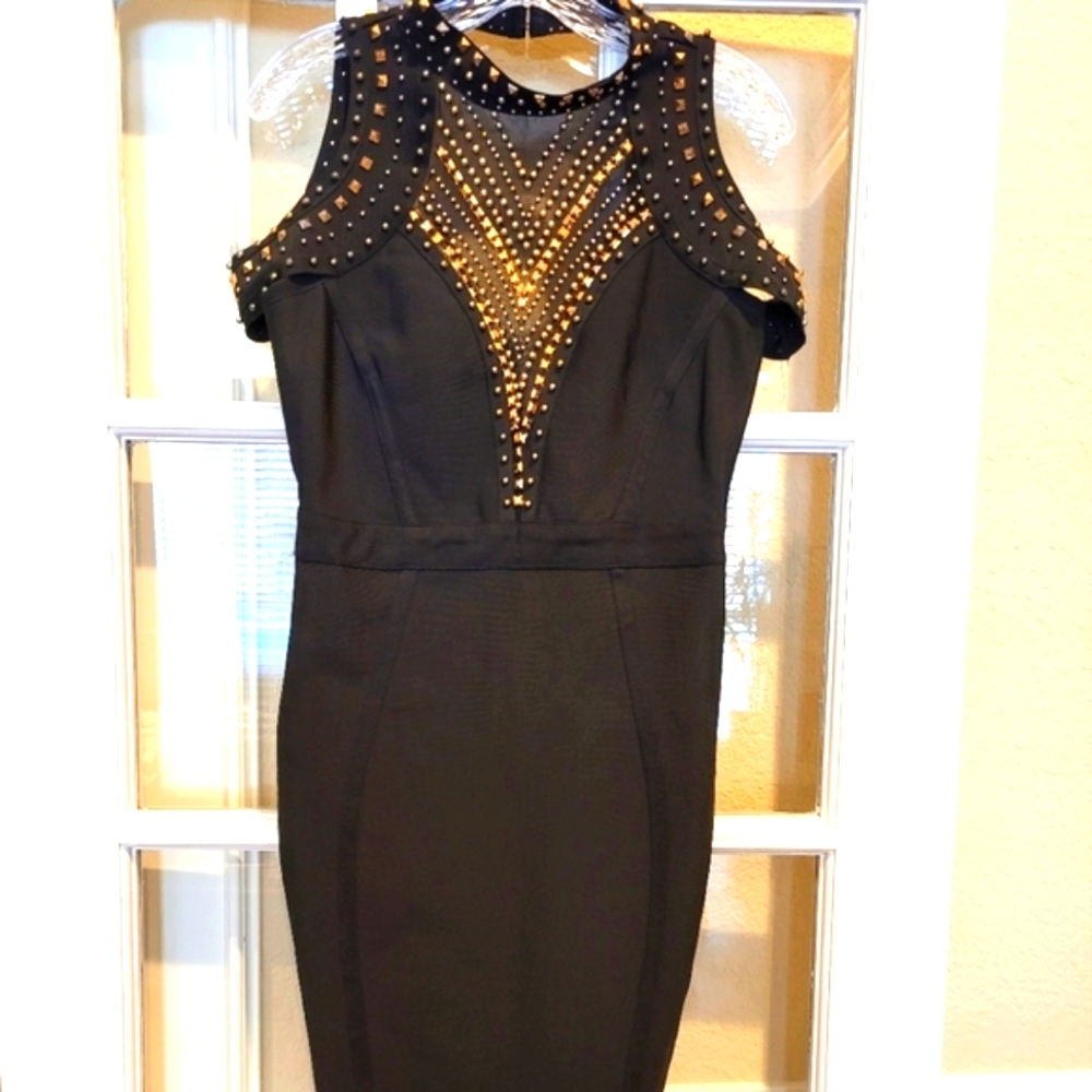 Never worn black bling evening bandage dress